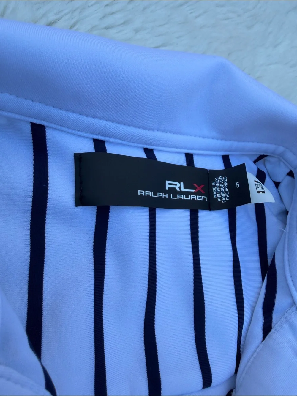 RLX Ralph Lauren Girls 5 Pebble Beach Golf Links 1919 Striped Stretch Polo Dress